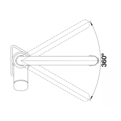 Bateria Blanco SOLENTA-S kolor stali 522 405 dźwignia z prawej
